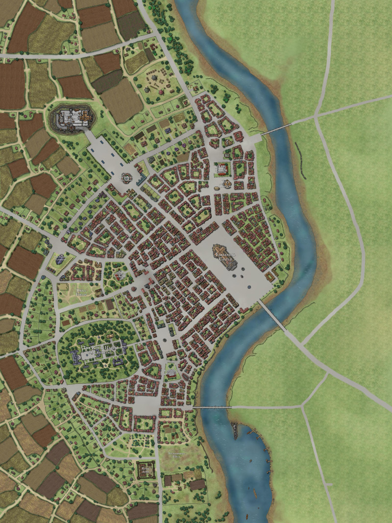 City of Caladara in the Kingdom of Aerland