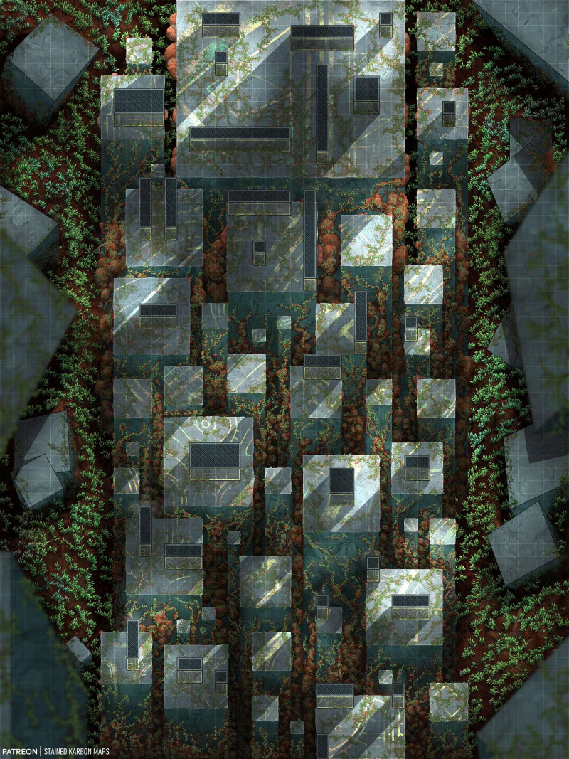 Geometric Pillars [45x60] [Otherworldly]