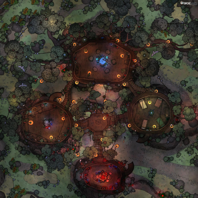 Treetop Temple [40x40]