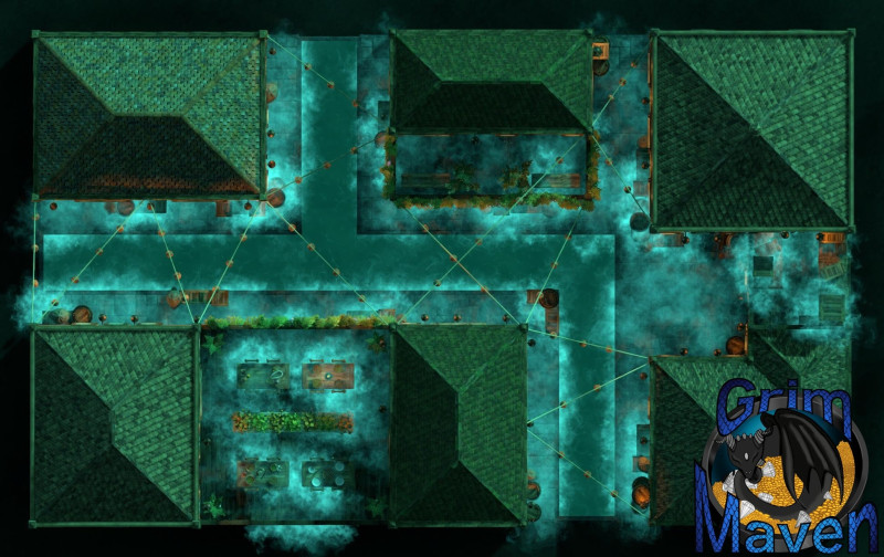 "Canal Way"(27x17) stalk the back alleys of a venician style city in canal way!