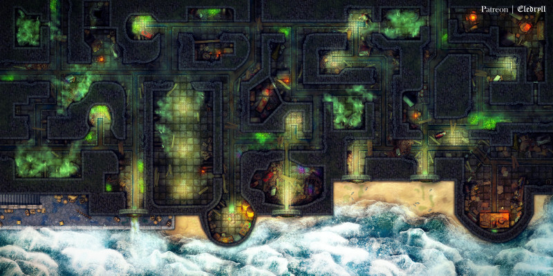 Seaside Sewers [80x40] [Gridless]