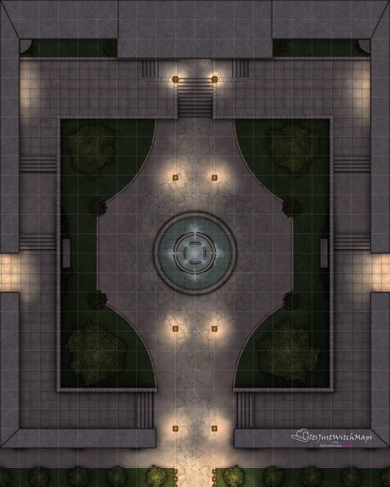 Free Palace Courtyard Day, Night, Basic 20x25 200DPI