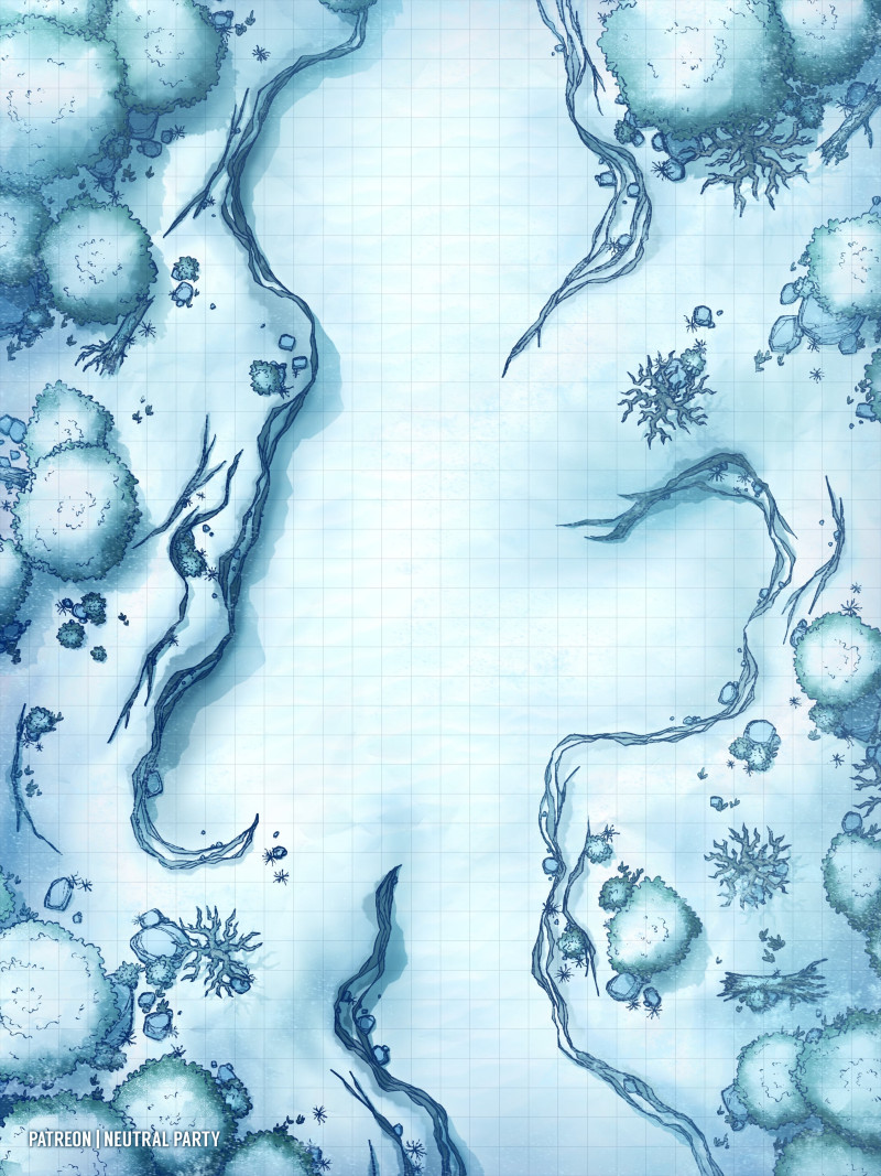 Frozen Gully [30x40]