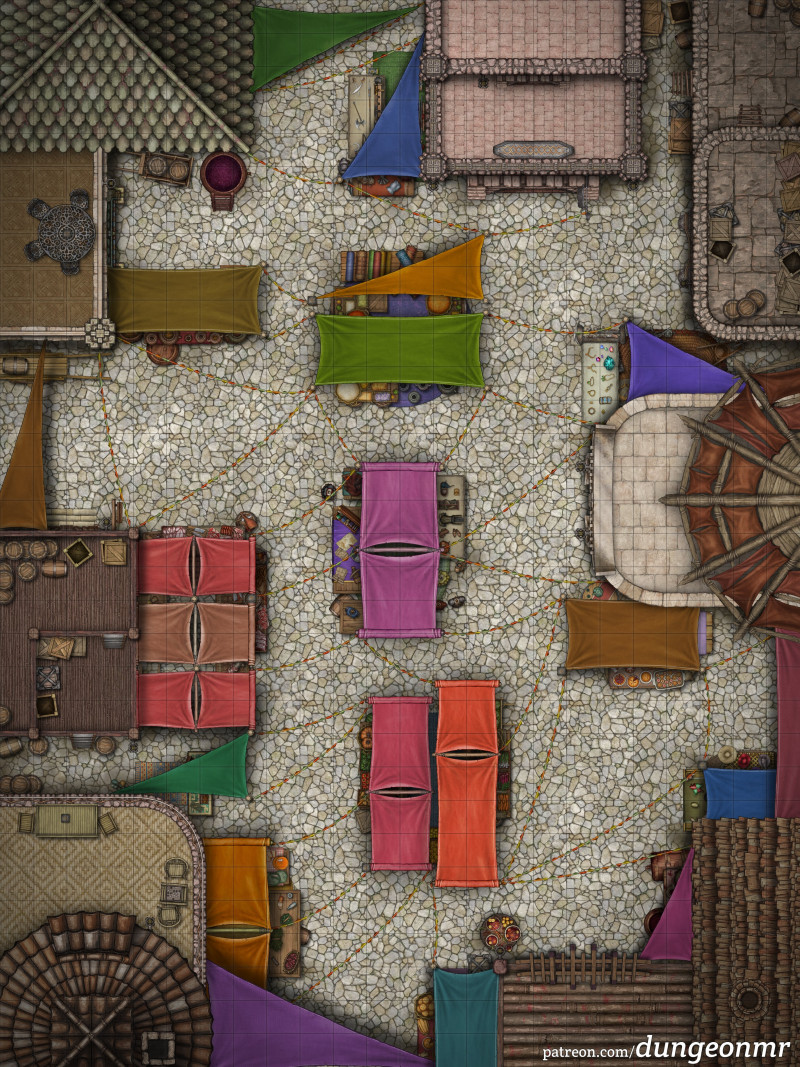 The Bazaar — 24x32