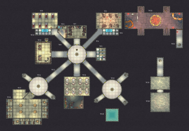 Whitehearth facility map (Eberron: Shadows of the Last War) [59x41]