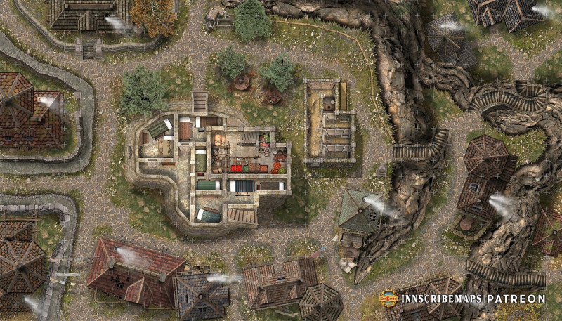 [Art] Your party deserves this! A proper resting place with a proper terrace (with a view!) - Welcome to Stonehaven Rest Inn & Tavern (gif tour + all levels included)