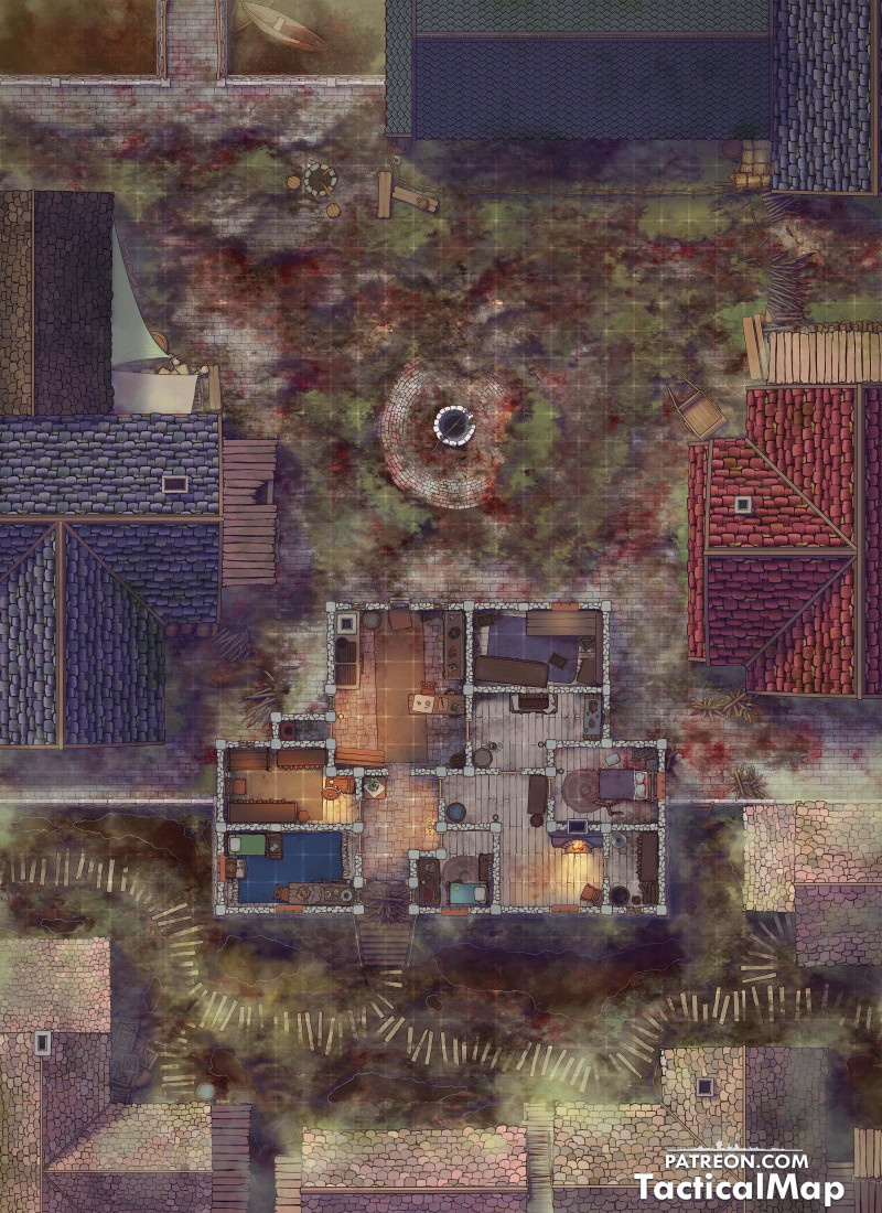 Barricaded House [32x44]