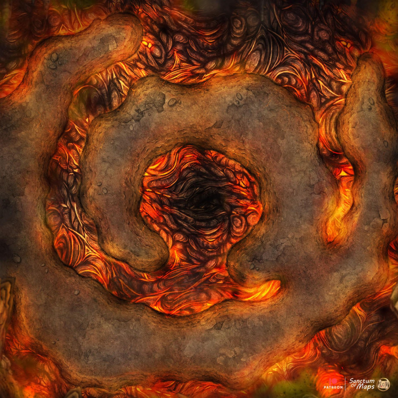 Ragnaros' Lair - Hardened Lava - 40x40