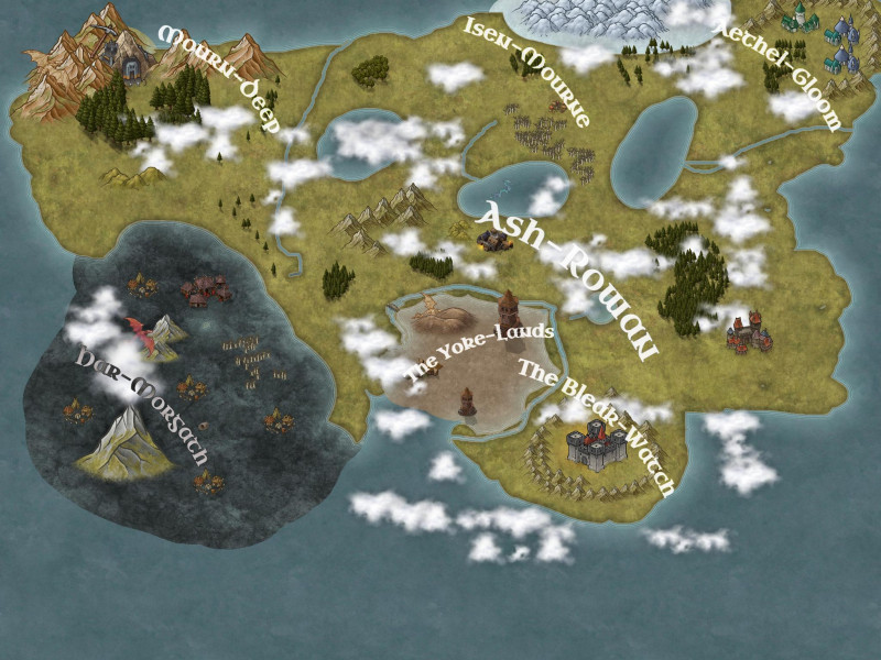 My Dark Fantasy Map