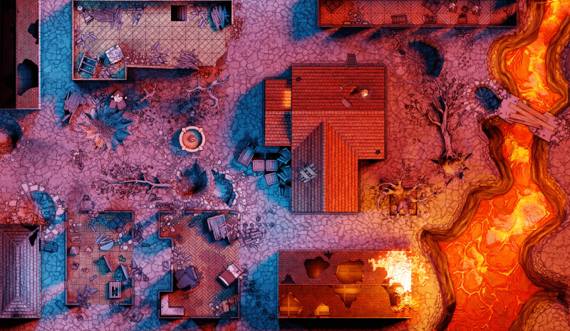 I made map in DD and took it into blender to raytrace lights. Fun project.