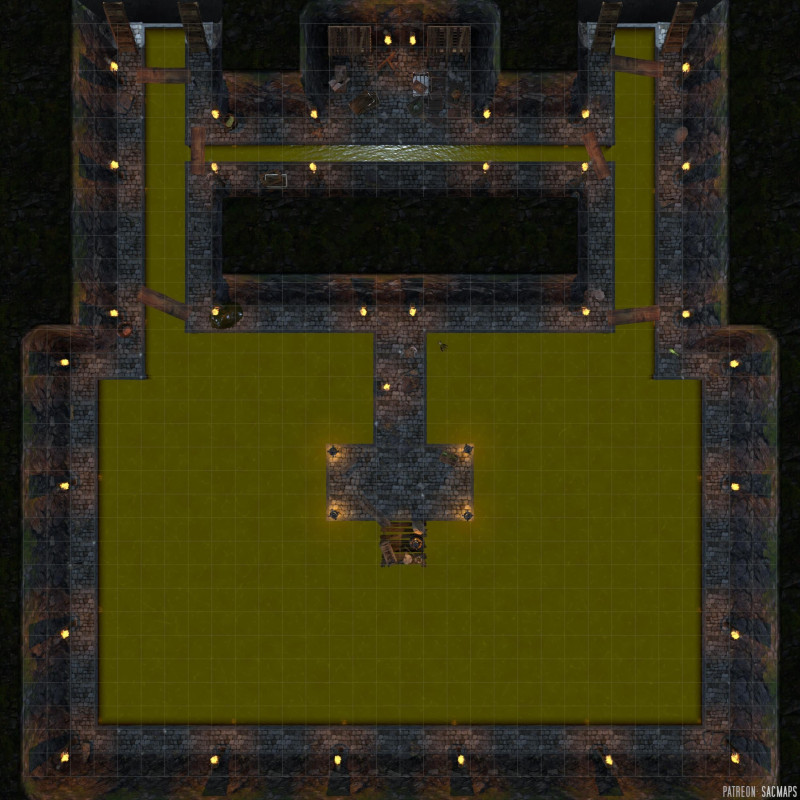 Are your players the type to hunt it, or befriend it and end up with yet another pet? LAIR OF THE SEWER CREATURE (34x34) - free light/dark maps, plus hundreds more!