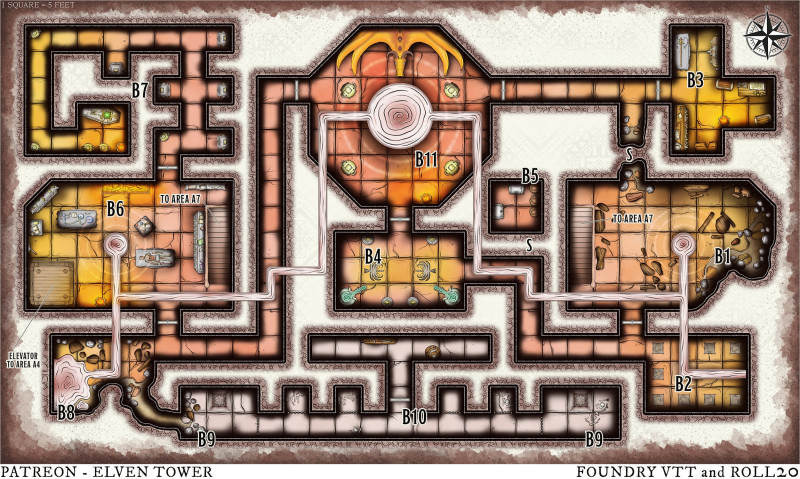 Maps 809-810-811 --- Temple and Altar of the Pale God - Isometric View of both top-view dungeons included.