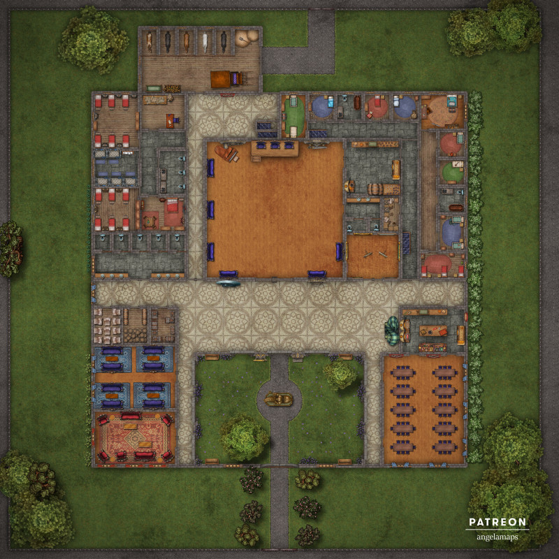 Castle [battlemap] from Angela Maps - 4 floors & 2 versions! [art]