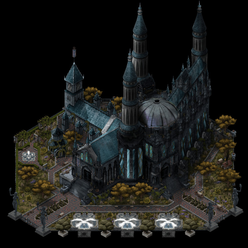 Eerie Cathedral Composite Stamp