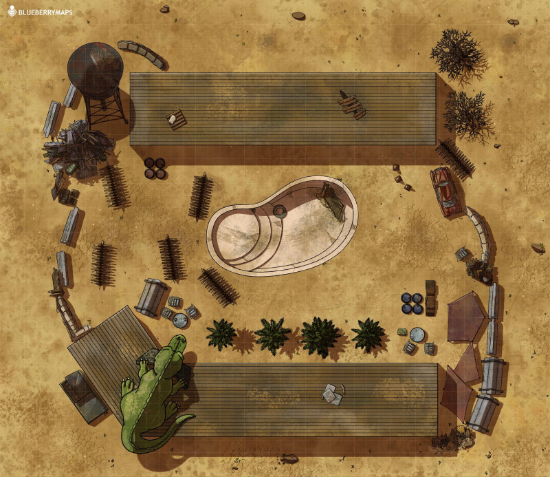 [OC] Wastelands Motel [45x39]