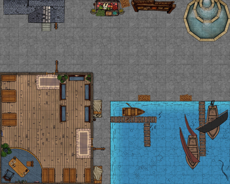 Running a One Piece D&D game, here's a start to some maps