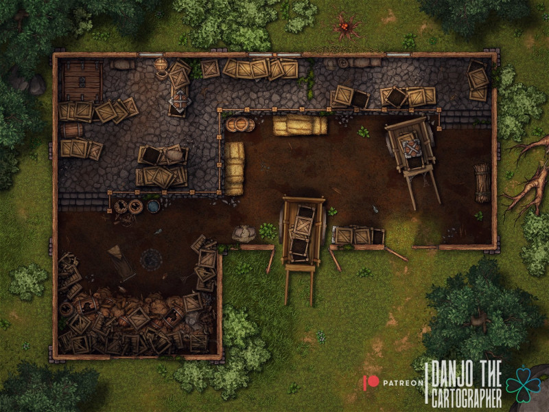 Ironbark Depot & Warrens — A 3-Part Subterranean Dungeon [20x15] [OC] [Art]
