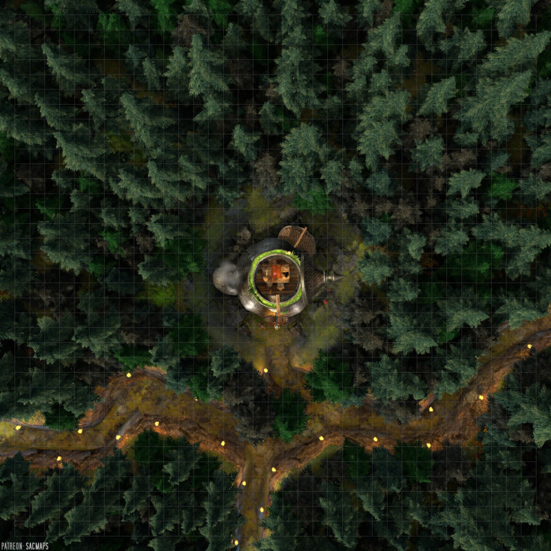 There was an old crone who lived in a pot. Was she all that she seemed? I think maybe not. [Witch's Coffee Pot (35x35), free day & night maps plus hundreds more free!]