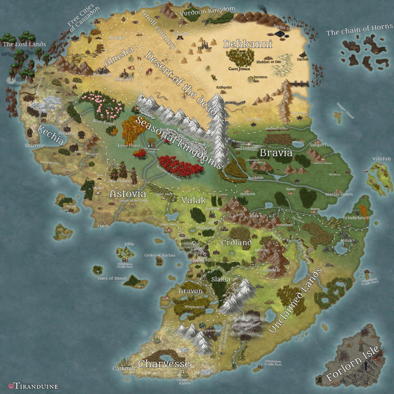 Tiradune, my dnd setting.