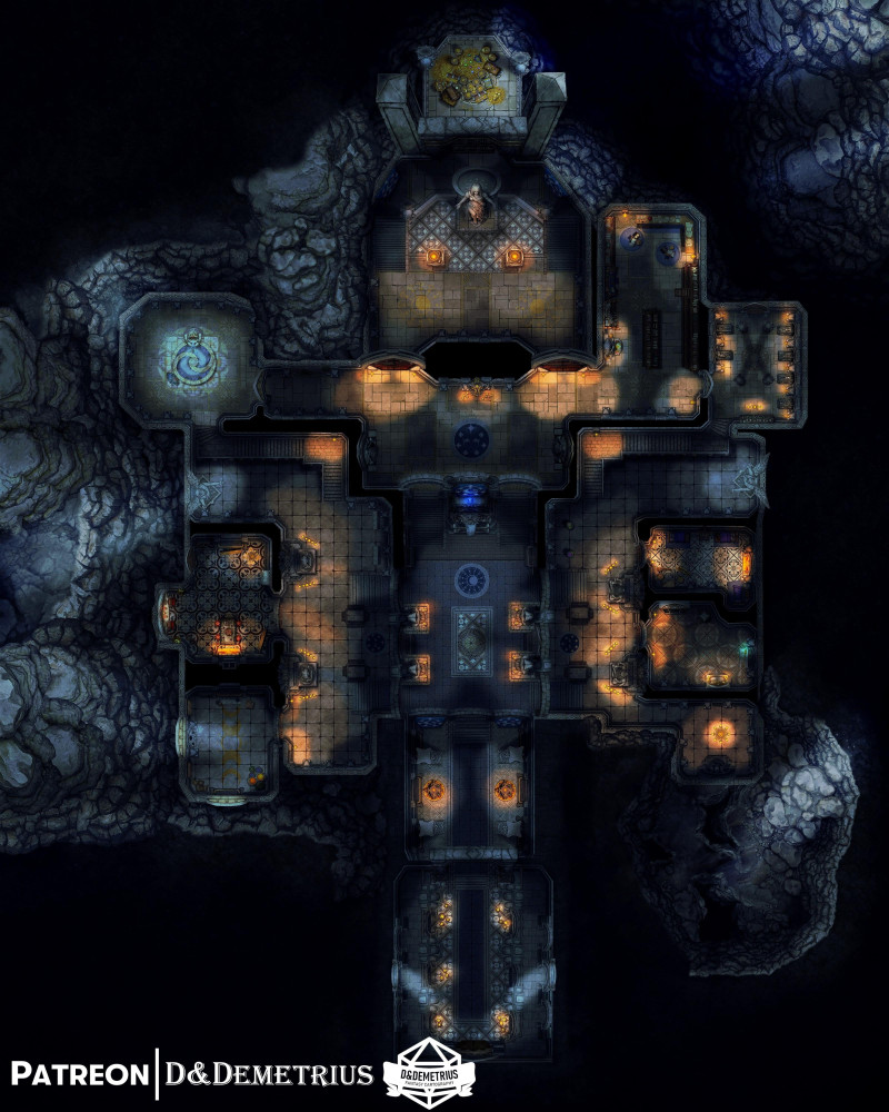 Temple of the Moon [64x80] | Collab with DM Andy! | 14 Variants