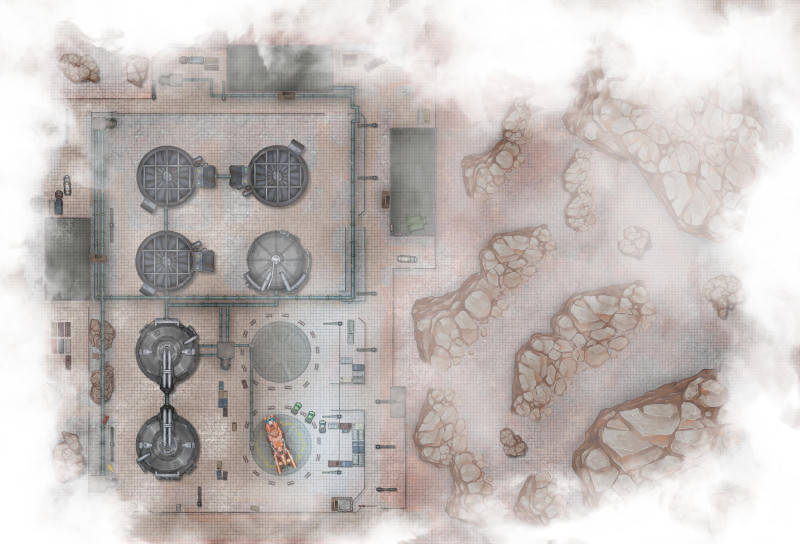 Water Treatment Plant - Battlemap [250x170]