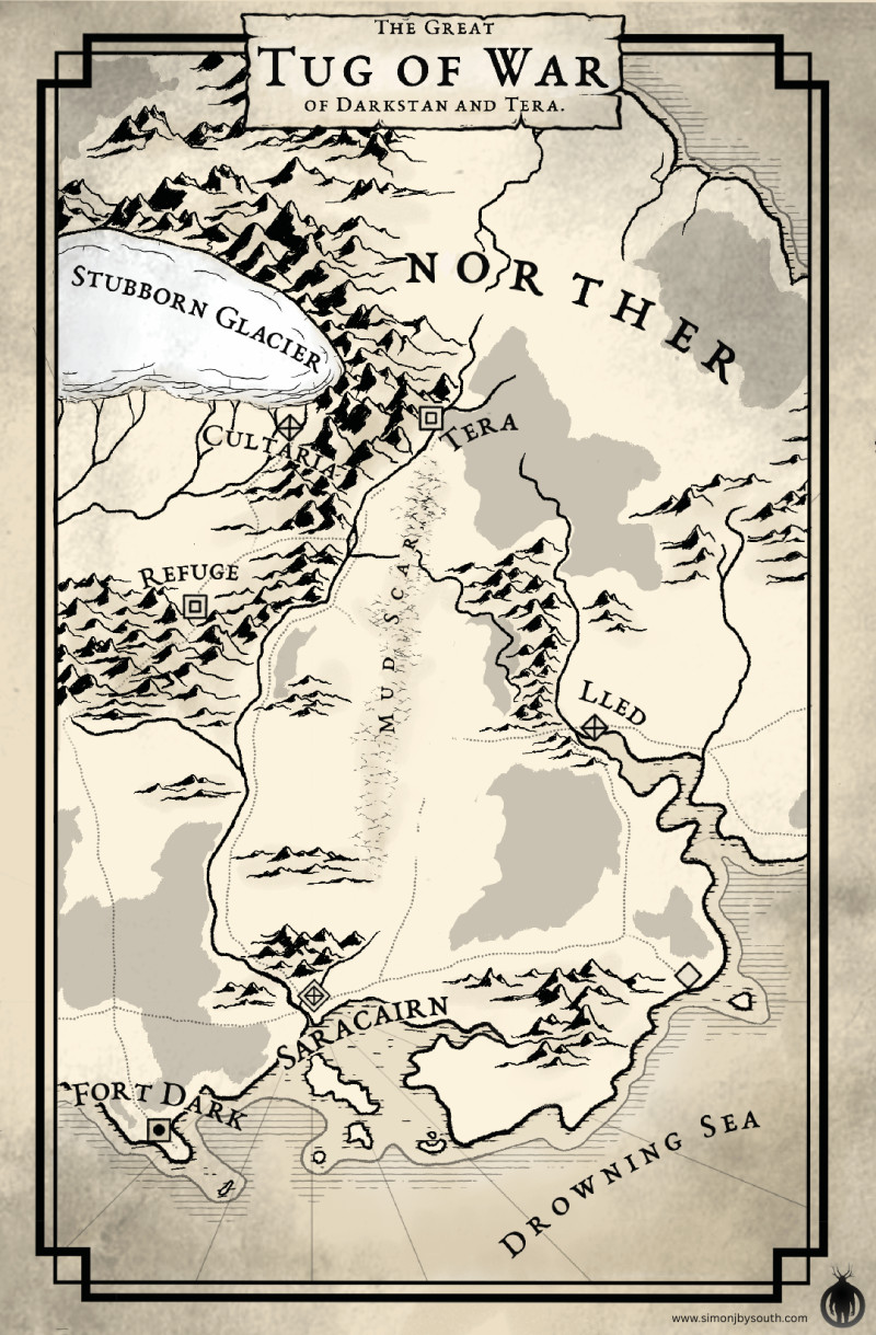 Seeking feedback for map for epic fantasy prequel