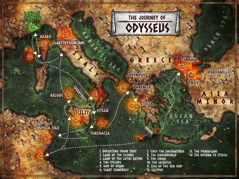 The Journey of Odysseus
