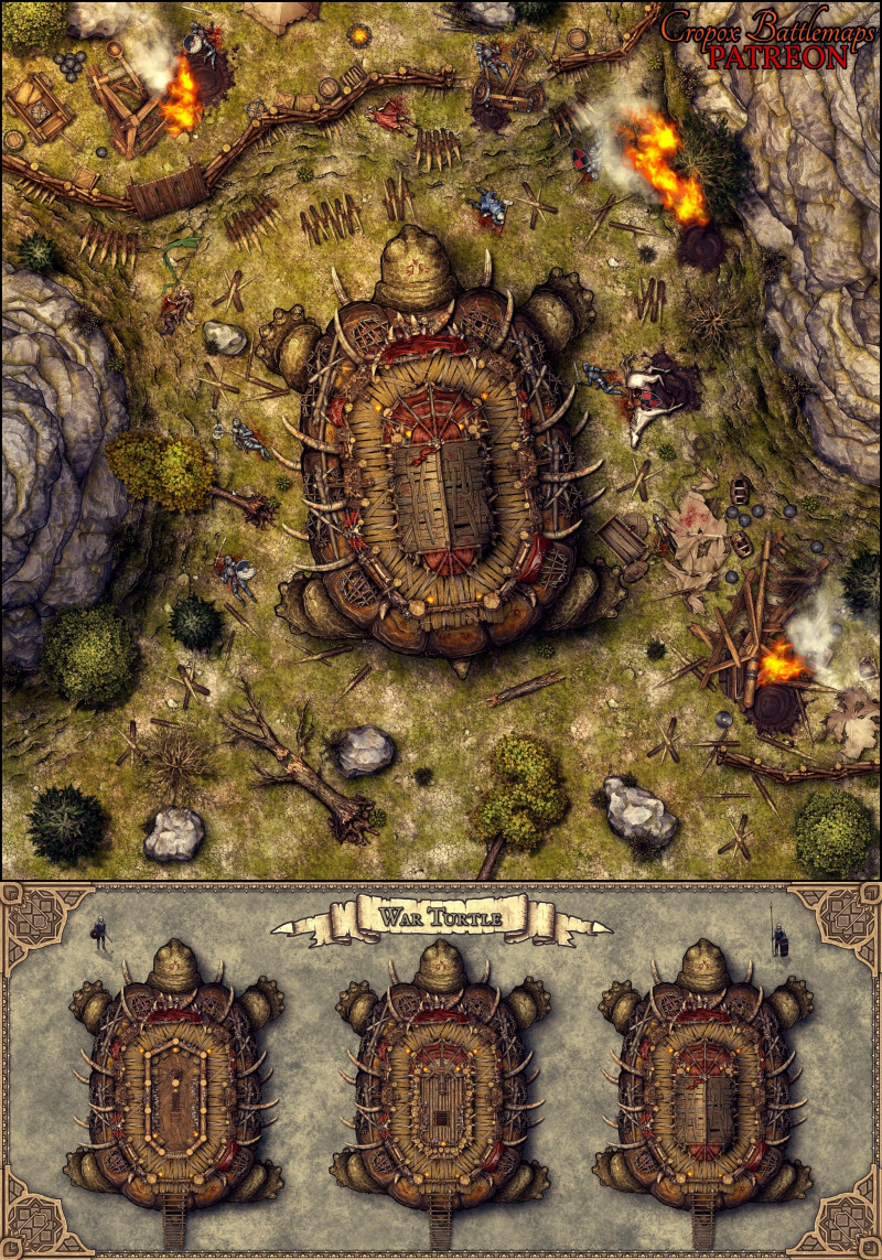 War Turtle 22x22 battle map