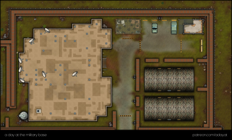 a day at the military base (forward operating base) map compilation + token [48x29 each map]