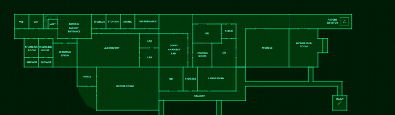 Do you dare venture into the fungus-infested basement rooms of the Campus of Human Sciences? I hope you haven't forgotten your gas mask. > a day at the university battlemaps - Lecture & medical faculty building [82x26, abandoned version] & Entrance [27x43