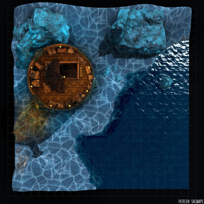 Astronomer's Tower (26x26 Multilevel - 8 floors!) - free day + night maps, plus 1000+ more freebies.