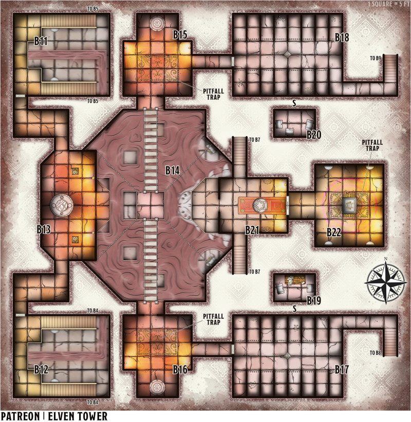 Maps 450 and 451 - Lava Draconid Cavern - Underground Dungeon