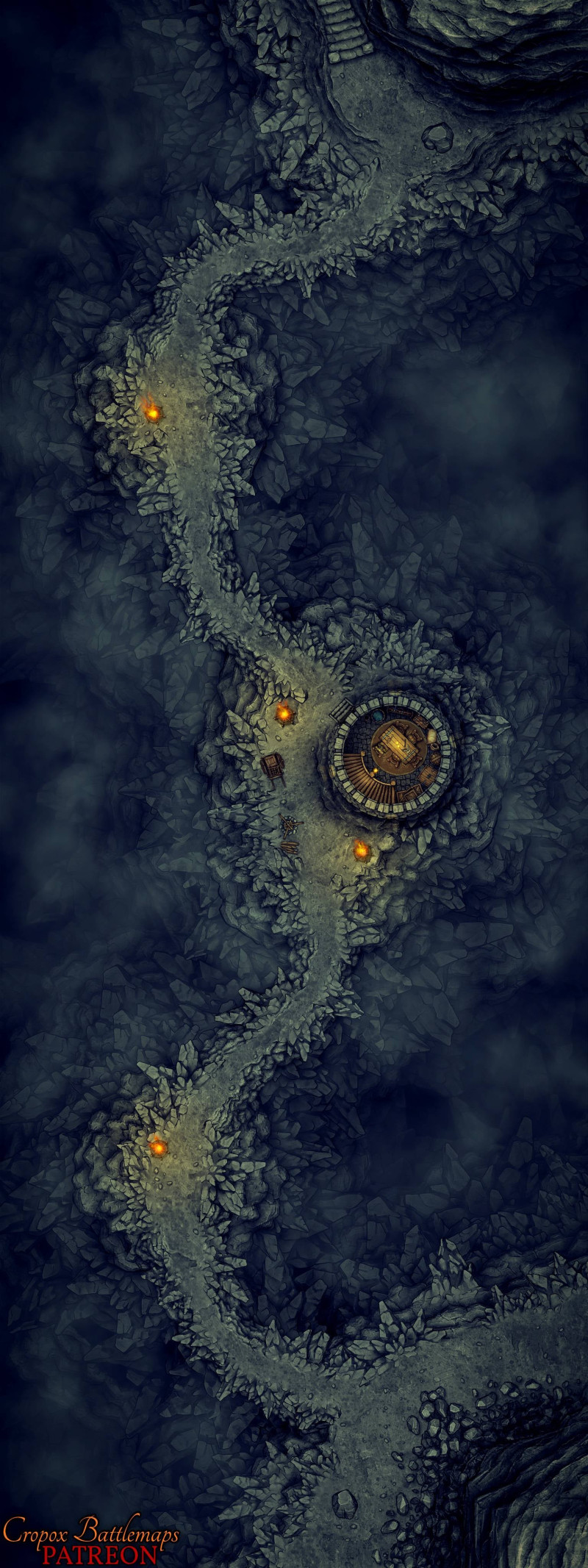 Explore the Cavern of Corruption – 4 Battle Maps in One Cave System Pack