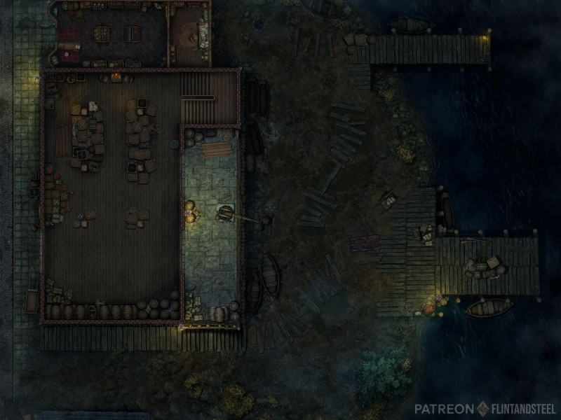 Smuggler's Cove Docks (40x30, 50ppi)