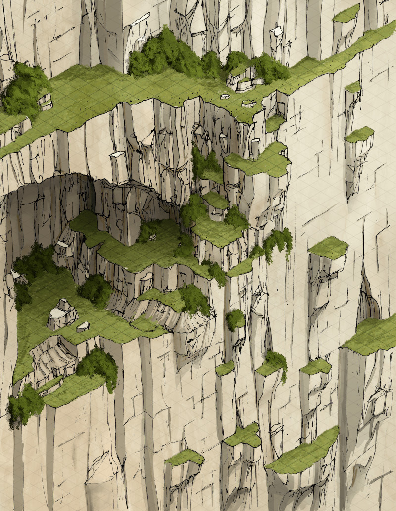 Grassy Cliff [31x40]