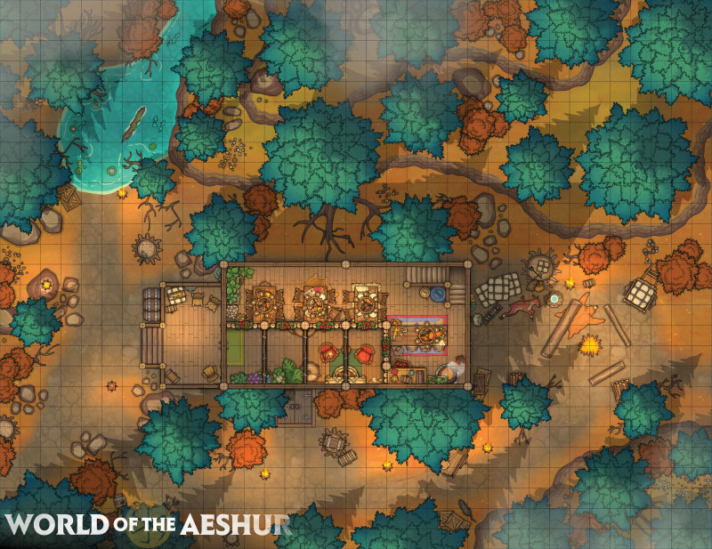 An autumn inn - [35x27]