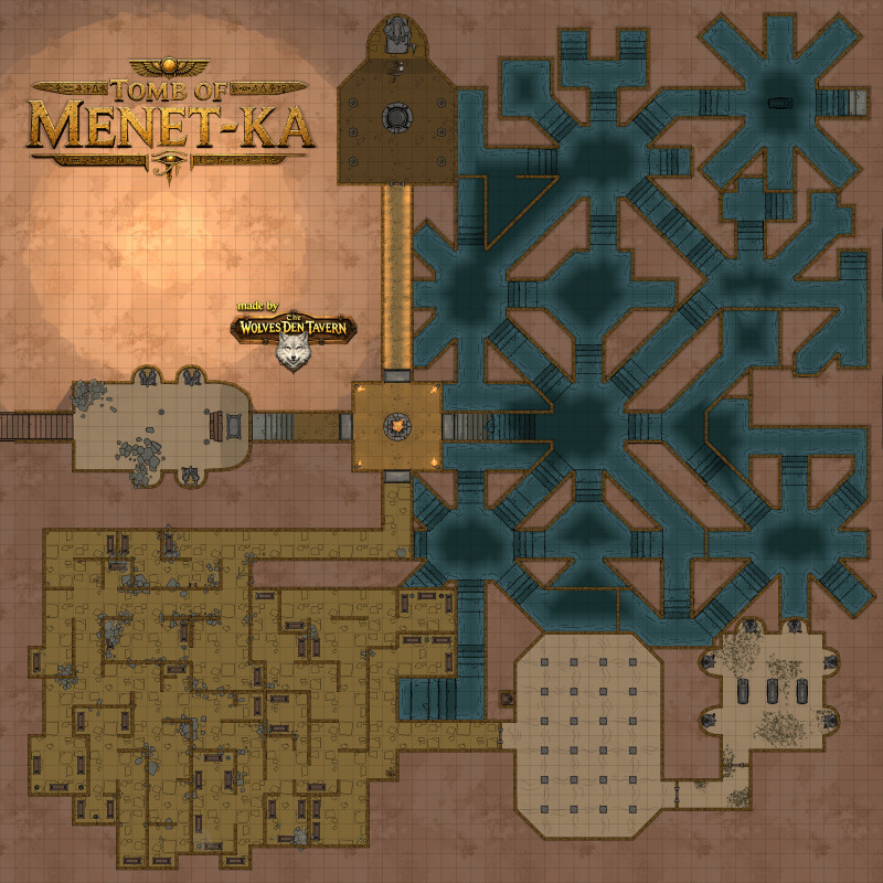 The Tomb of Menet-Ka/Reworked map for The Last Gasp by Kobold Press