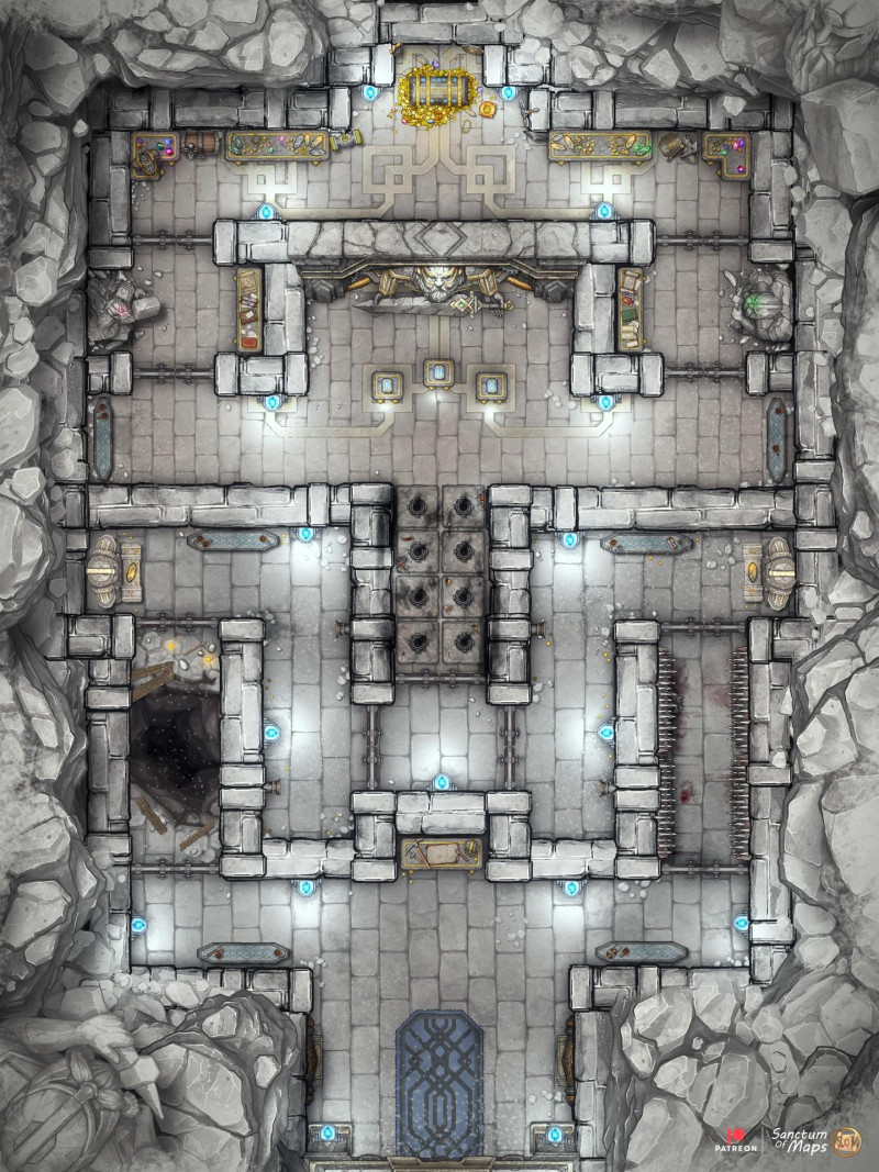 Dwarven Trial Chamber - Frozen - 20x27