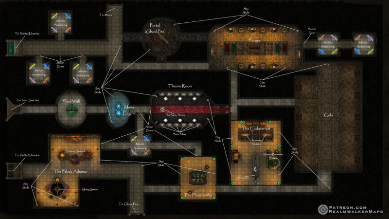 Lair of the Lich-Labs & Forges (52x29)