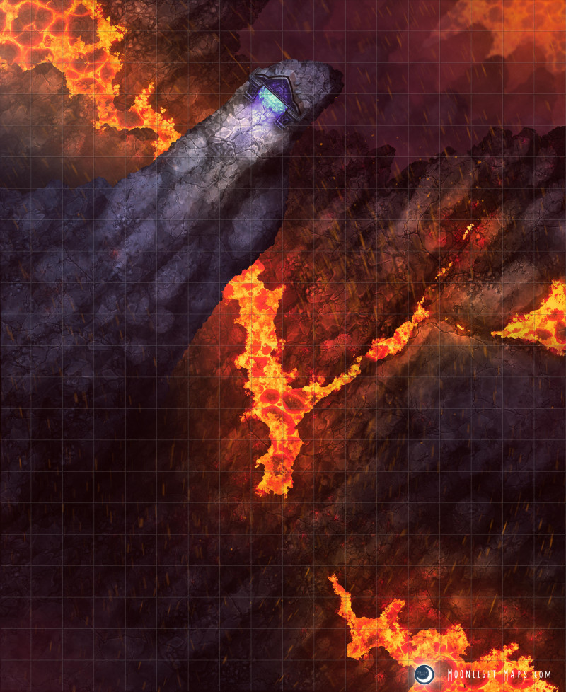 [OC] My players wanted a portal and I wanted lava pool party, we compromised. [18x22]