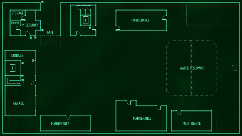 a day at the secret research facility – ground floor [desert variant] [48x29] [abandoned version] + roof + floorplan