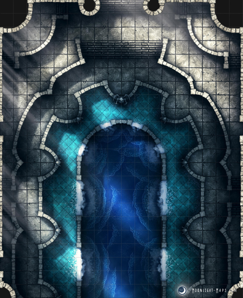 "So we make the offering here and then what?" - Waterfall Temple [18x22]