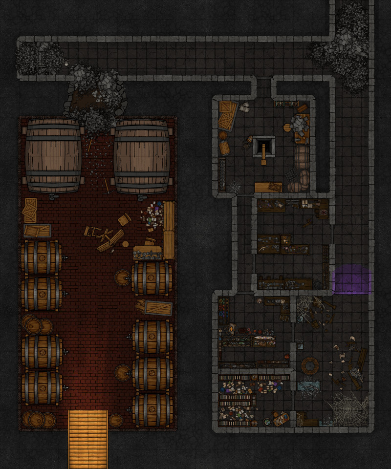 My map for Most Potent Brew