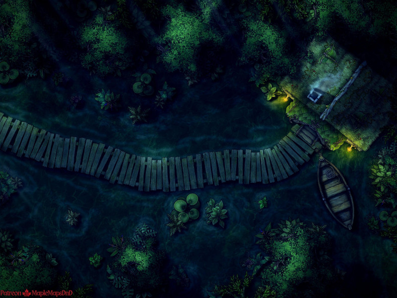 Swamp Hut [20x15] [Battle Map] [No AI] [OC] [Art]