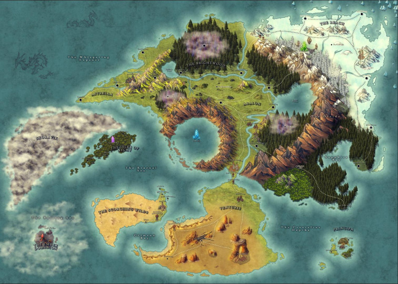 First Map - Trying to make it feel "realistic" within the rules of my world