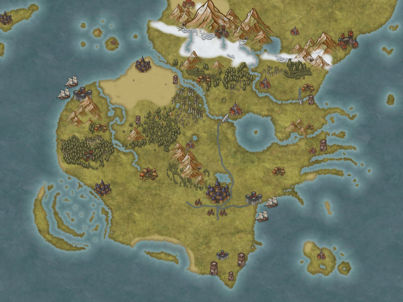 My first "kingdom" map versus my most updated one. Ask me anything about the lore! Also open for suggestions.