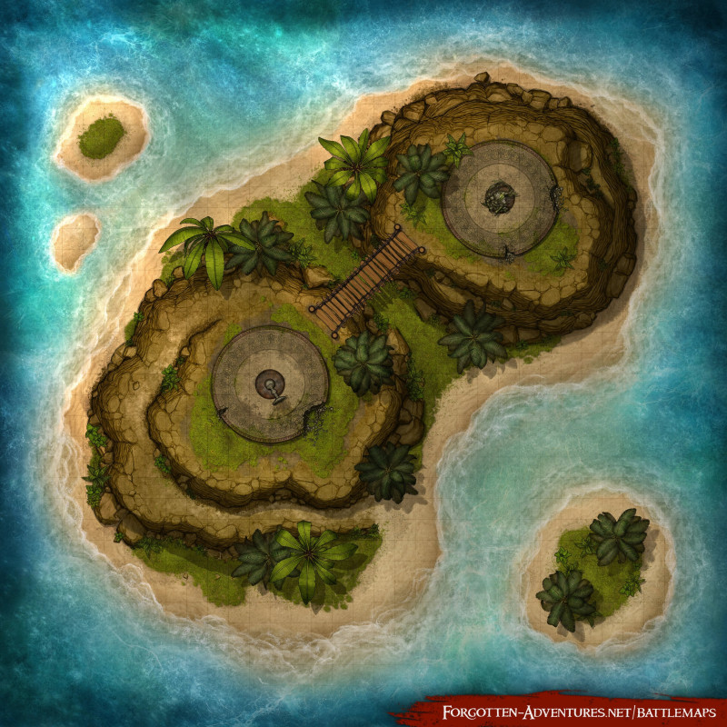 [OC] Desert Island Encounters 35x35 by Forgotten Adventures