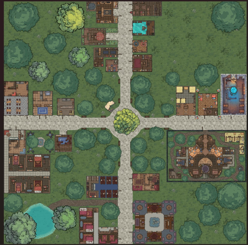 Made Multiple large city maps (200x200 / 100x100)