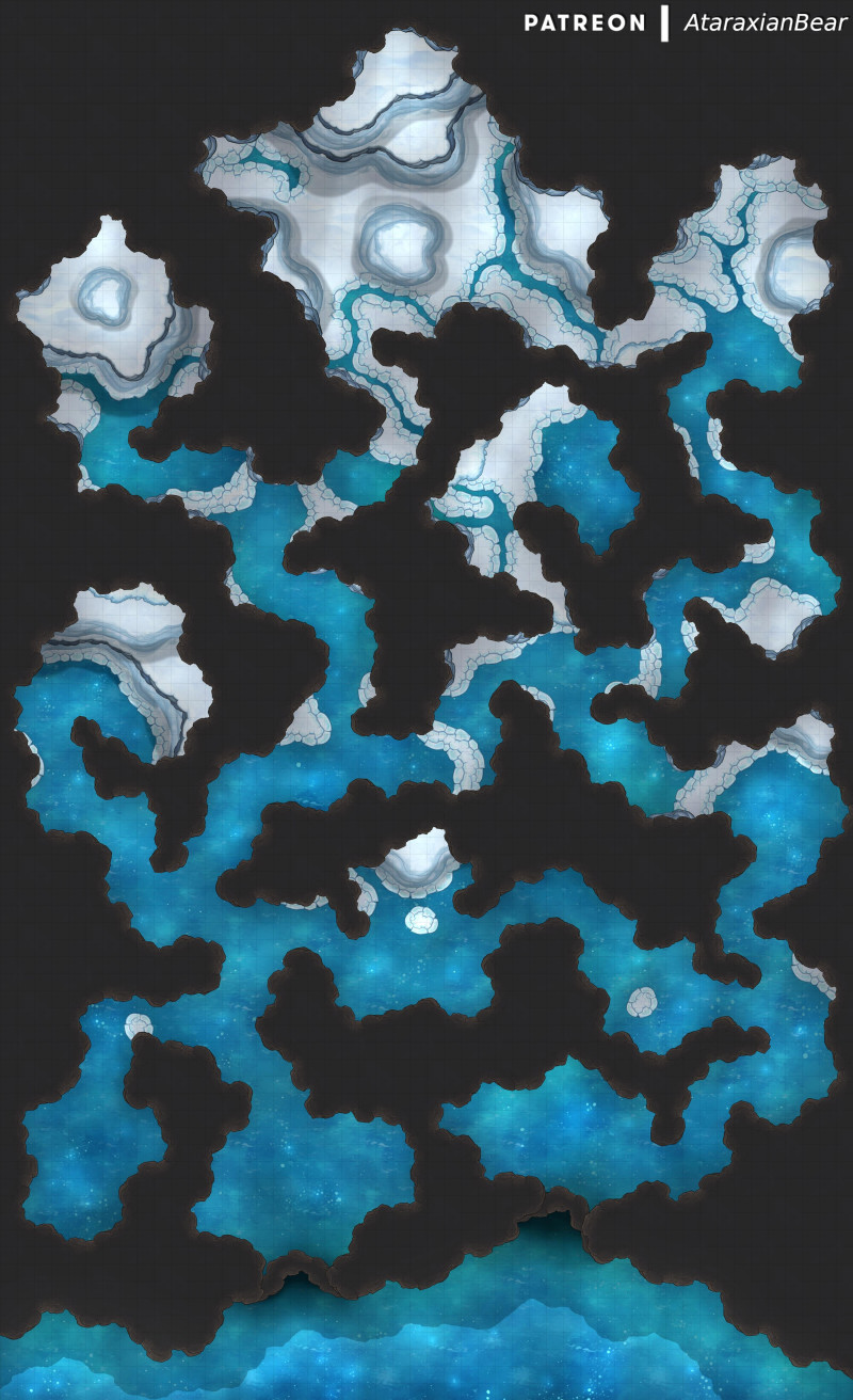 A melting ice dungeon [50x82]