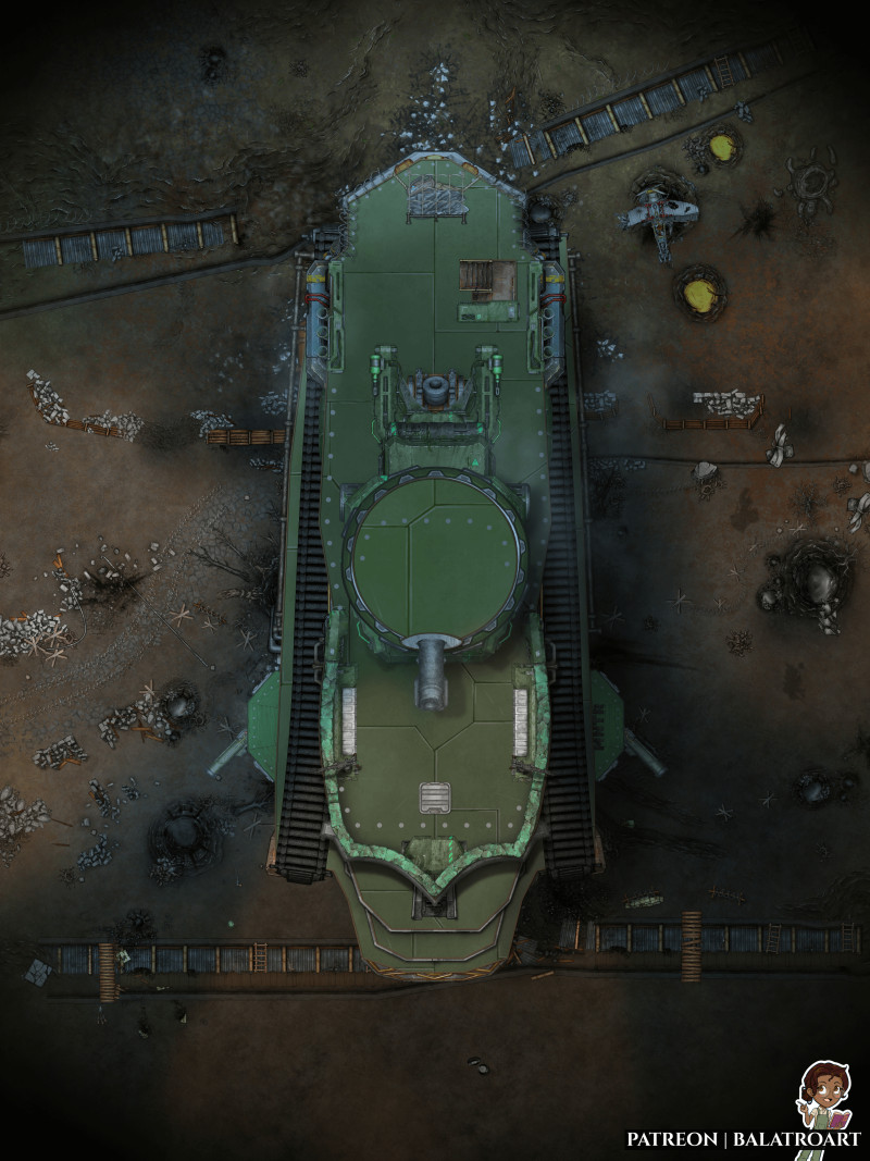 The great tank fortress is a monster on the battlefield- A mobile bastion claiming dominion over whatever region it storms through.